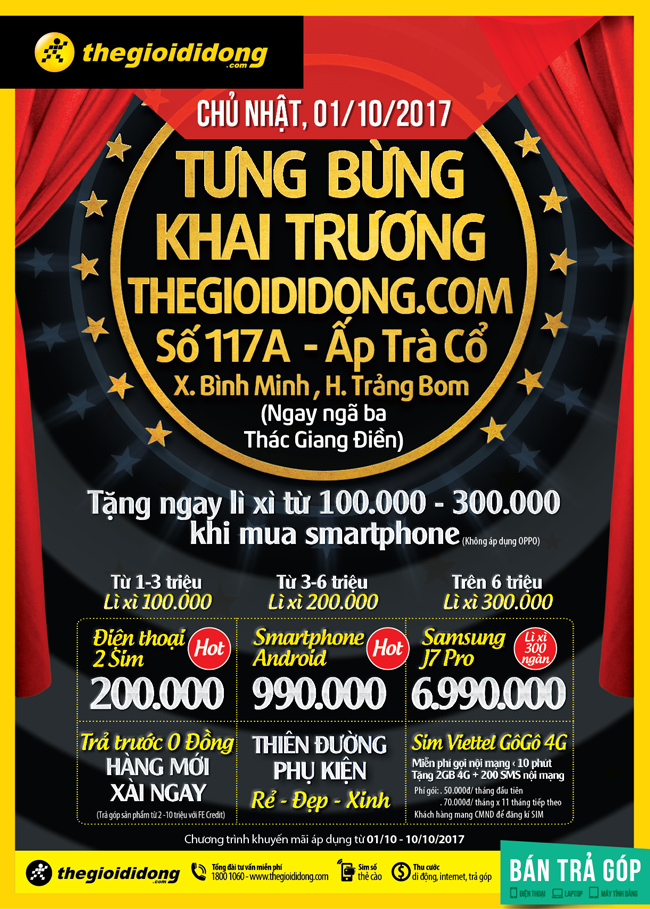 Tưng bừng khai trương siêu thị Thegioididong.com Trà Cổ