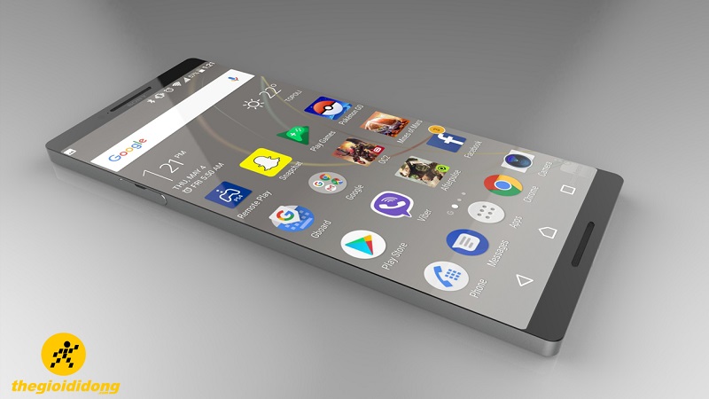 Bản thiết kế Xperia Zs Pro màn hình không viền, Android 8, Snapdragon 835