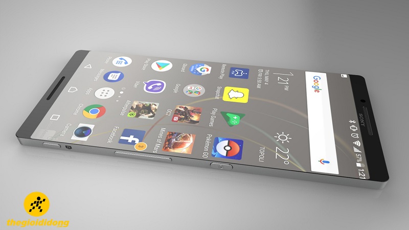 Bản thiết kế Xperia Zs Pro màn hình không viền, Android 8, Snapdragon 835