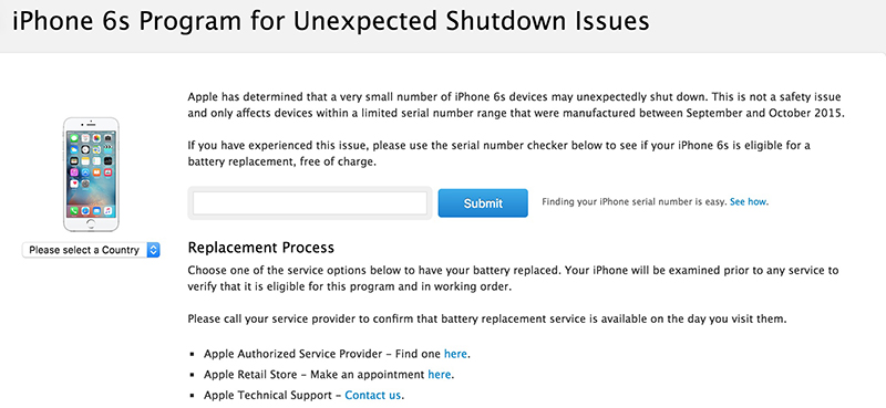 iphone 6s bị lỗi pin