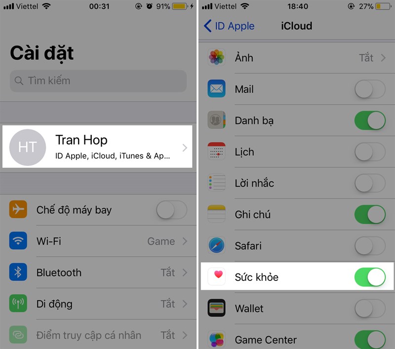 Tắt đồng bộ iPhone iOS Tắt đồng bộ iPhone iOS