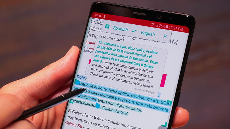 Dịch từ vựng và đoạn văn bản bằng S Pen