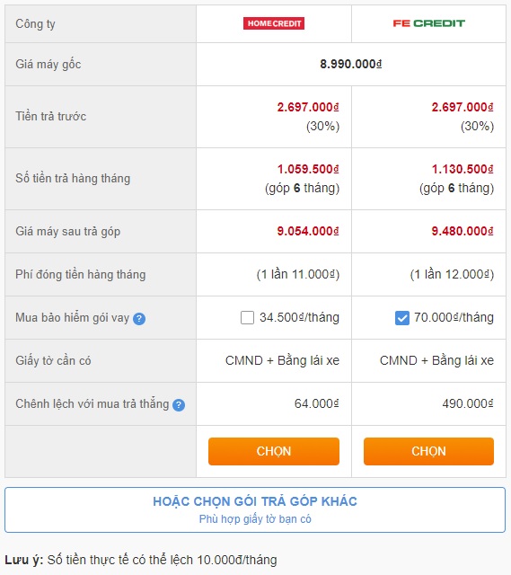 Trả góp Trả góp