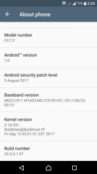 Xperia XA, Xperia XA Ultra nhận bản cập nhật vá lỗi bảo mật tháng 8/2017