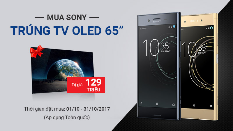 Mua smartphone Sony trúng 1 TV PREMIUM TV OLED Mua smartphone Sony trúng 1 TV PREMIUM TV OLED