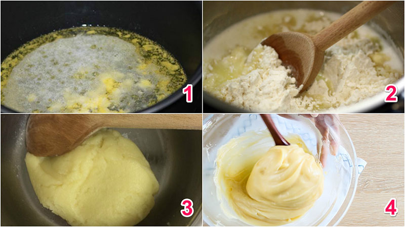 Cách làm bánh su kem ngọt mát truyền thống
