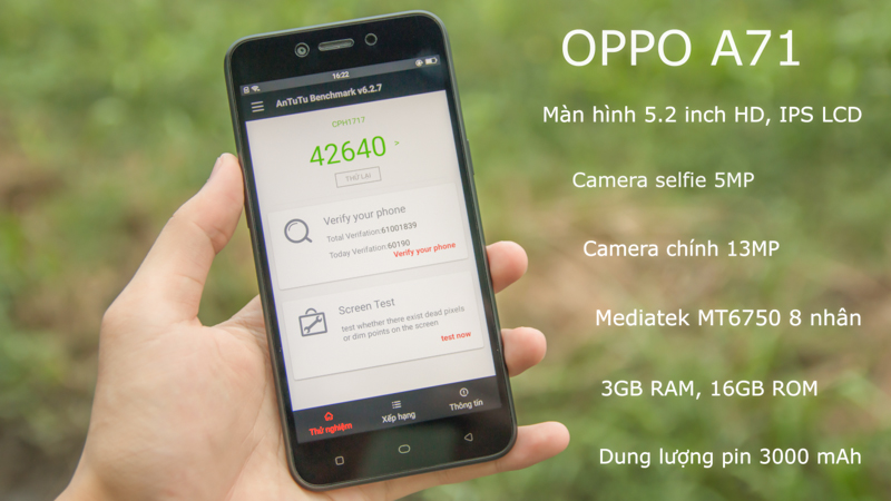 Cấu hình OPPO A71