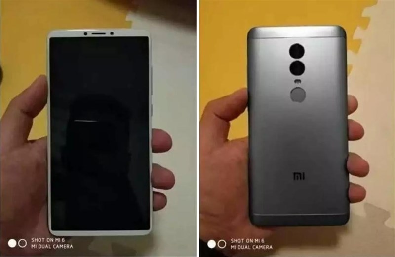 Redmi Note 5 màn hình tràn cạnh 18:9, camera kép lộ ảnh trên tay người dùng