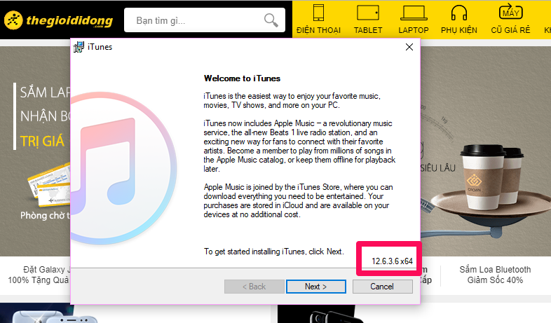 iTunes 12.6.3.3 hỗ trợ Windows 32-bit, 64-bit, và máy Mac