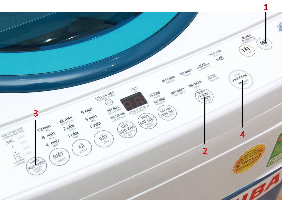 Cách vận hành máy giặt thông thường
