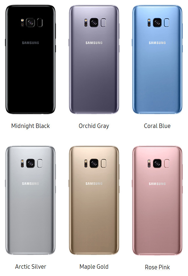 Màu sắc Galaxy S8 Màu sắc Galaxy S8