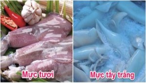 Mẹo chọn mực tươi an toàn, tránh ngay mực tẩy trắng