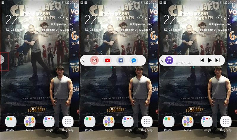 Biểu tượng Floating Bar có thể di chuyển khắp các cạnh màn hình Biểu tượng Floating Bar có thể di chuyển khắp các cạnh màn hình