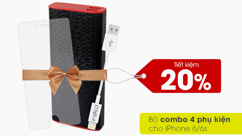 Combo 4 phụ kiện cho iPhone 6 & iPhone 6S