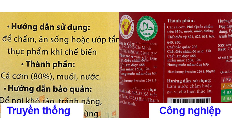 Phân biệt nước mắm truyền thống và công nghiệp