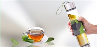 Cách pha trà bằng bình đựng nước thủy tinh 400 ml Delites TT - 001