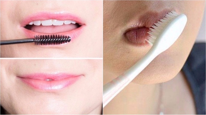 Sử dụng chổi mascara cũ hoặc bàn chải lông mềm