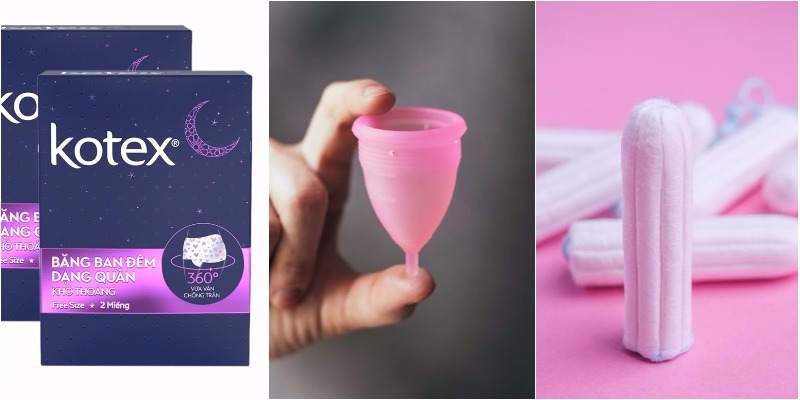 Băng vệ sinh an toàn nhất (cốc nguyệt san - băng vệ sinh - tampon)