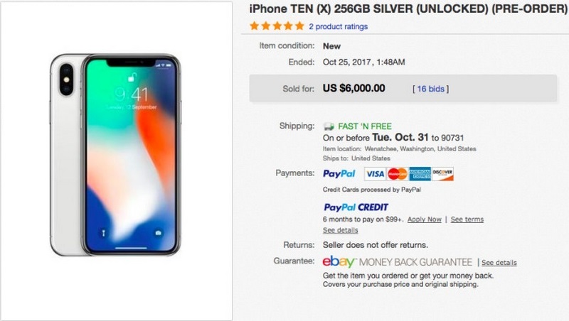 iPhone X 256 GB bị đội giá
