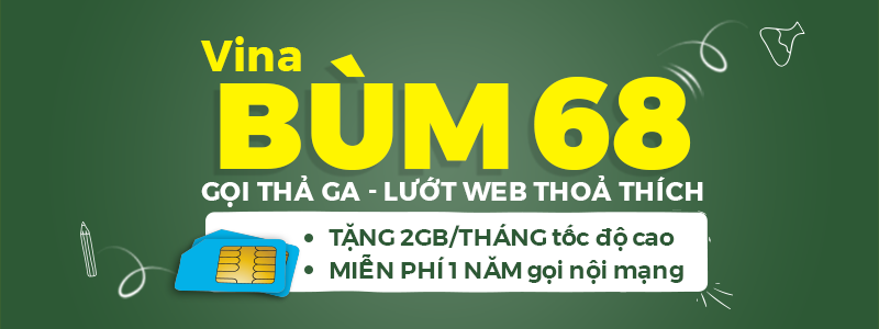 Sim Vina Bùm 68 Gọi Thả Ga Lướt Web Thỏa Thích