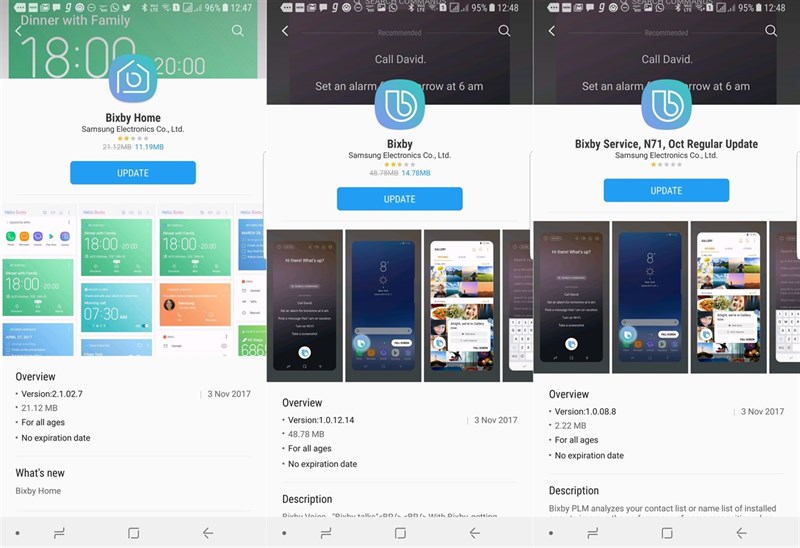 Bixby cập nhật phiên bản mới