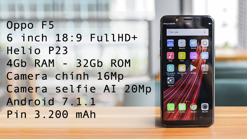 Mở hộp Oppo F5