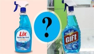 Nên chọn nước lau kính Lix hay Gift?