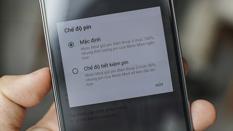 Đánh giá pin Moto Z2 Play và Moto Mod pin