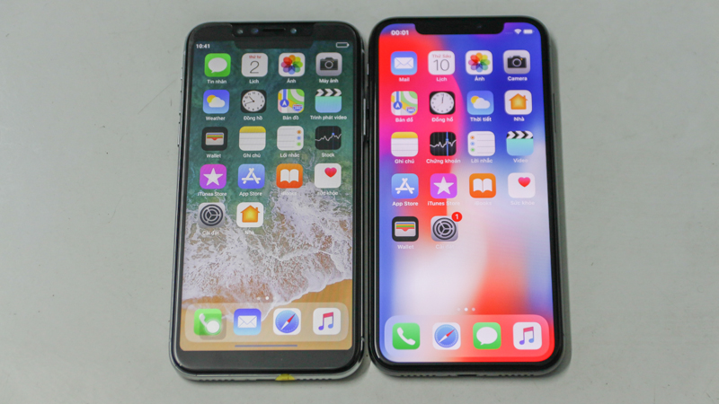 iPhone X thật và iPhone X nhái