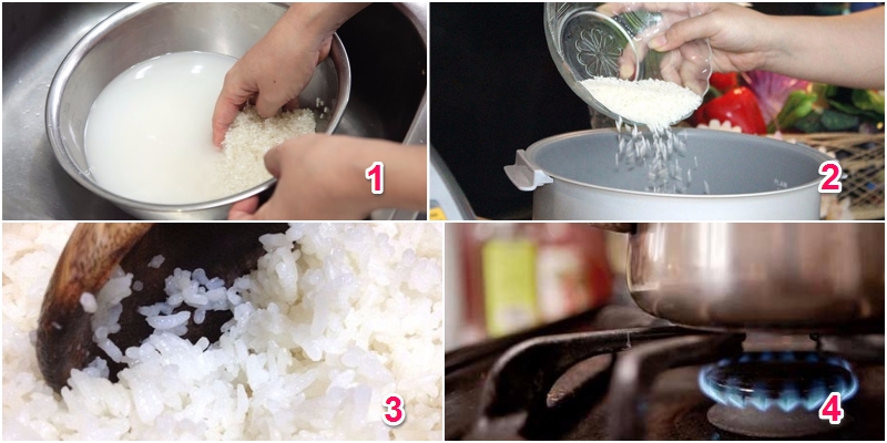 Cách nấu cơm ngon bằng bếp ga Cách nấu cơm ngon bằng bếp ga