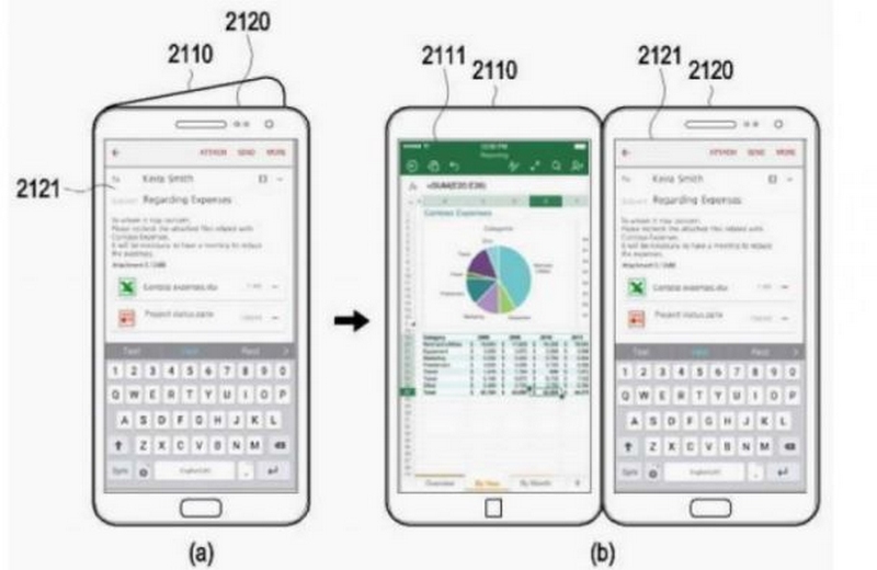 Đây là giao diện người dùng của smartphone 2 màn hình Galaxy X Đây là giao diện người dùng của smartphone 2 màn hình Galaxy X