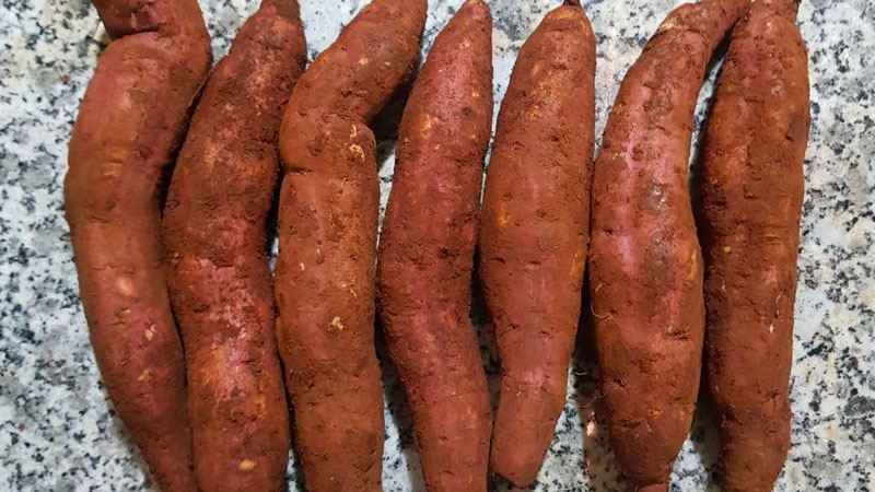 You can find honey sweet potatoes at vegetable stores