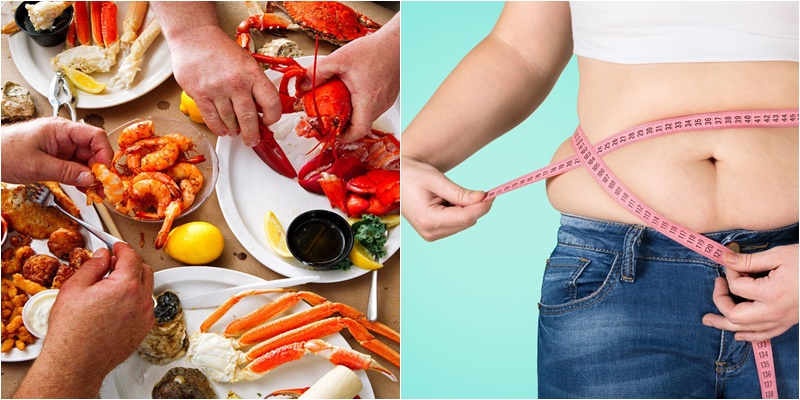 Ăn nhiều hải sản có bị tăng cân?