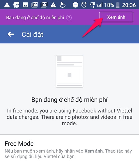 Viettel đã cho người dùng lướt Facebook miễn phí qua 3G/4G