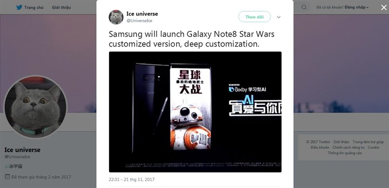 Galaxy Note 8 Star Wars edition