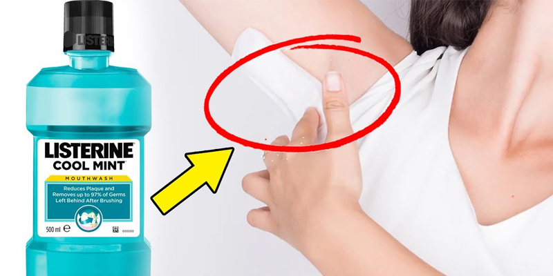 Diệt khuẩn và khử mùi cơ thể bằng Listerine