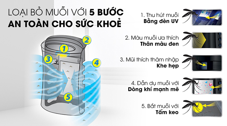 Có khả năng bắt muỗi hiệu quả