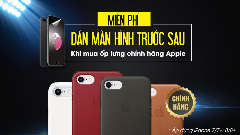 Khuyến mãi khi mua ốp lưng iPhone 7/7 Plus, 8/8 Plus