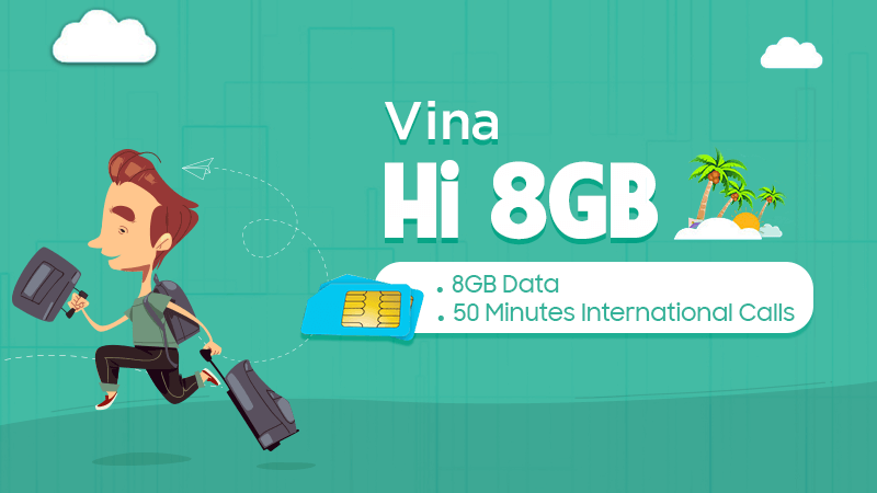 Sim Vina Hi 8g Gọi Quốc Tế Thả Ga 3g Cực đã Tin Khuyến Mãi