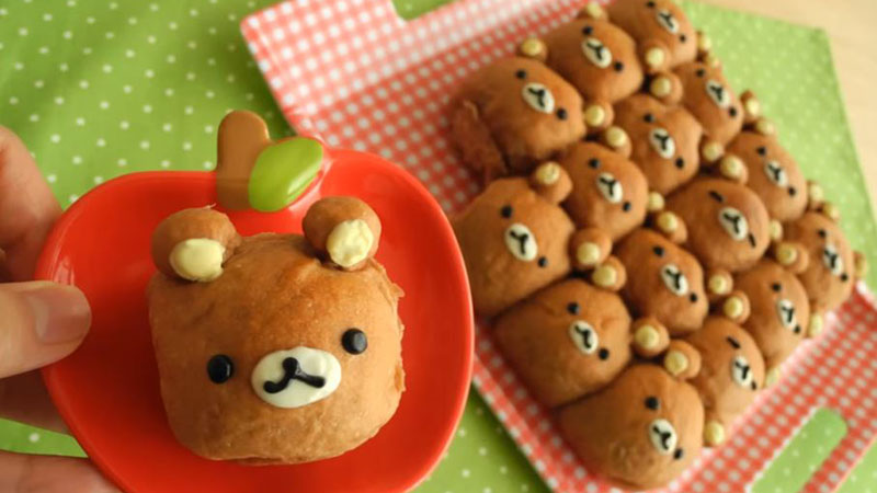 Cách làm bánh mì gấu Rilakkuma