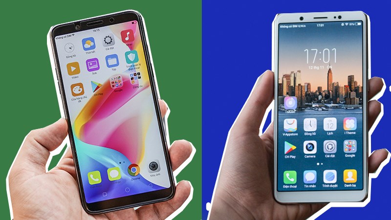 So sánh Oppo F5 và Vivo V7 So sánh Oppo F5 và Vivo V7