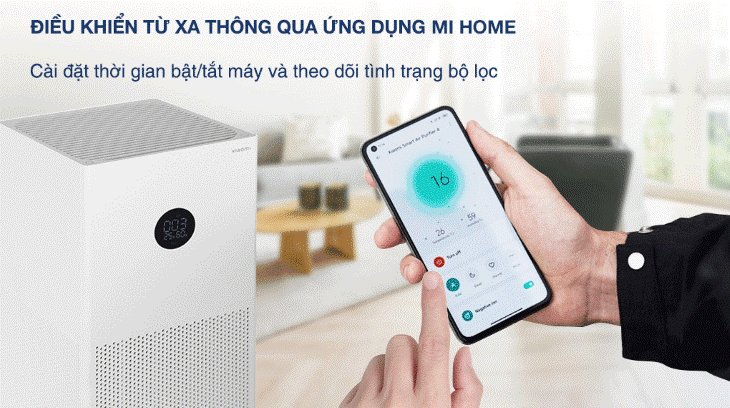 Ứng dụng Mi Home kết nối với máy lọc không khí Xiaomi