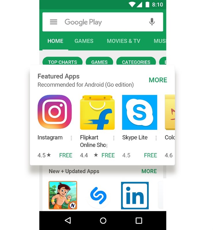 CH Play trên Android Go