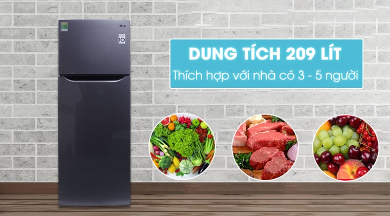 Tủ lạnh LG 209 lít GN-L255S 