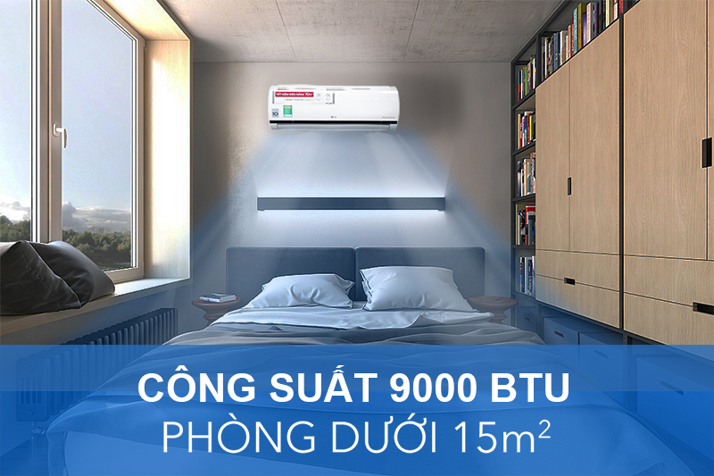 Công suất của điều hòa phải phù hợp với kích thước phòng Công suất của điều hòa phải phù hợp với kích thước phòng