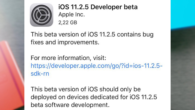 iOS 11.2.5 beta 5
