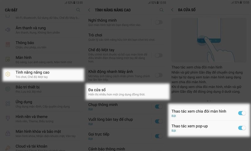 đa nhiệm máy samsung đa nhiệm máy samsung