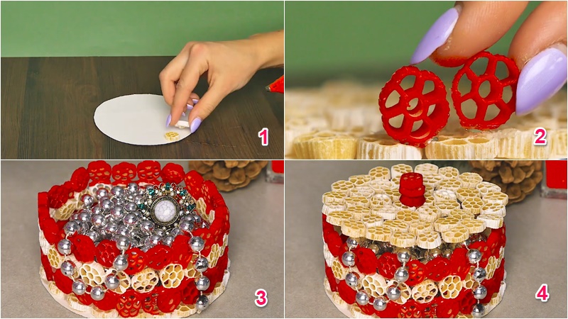 Làm chiếc hộp đựng đồ Noel Làm chiếc hộp đựng đồ Noel