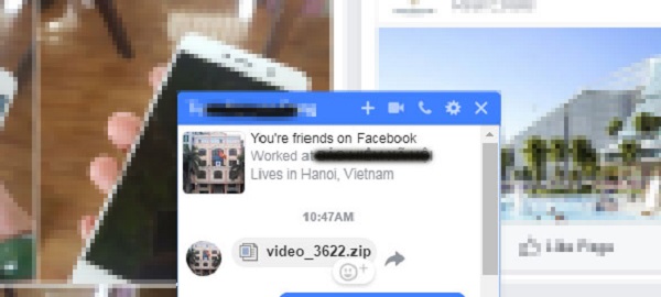 Virus đào tiền ảo dưới dạng file Zip đang lây lan chóng mặt qua Facebook Messenger Virus đào tiền ảo dưới dạng file Zip đang lây lan chóng mặt qua Facebook Messenger