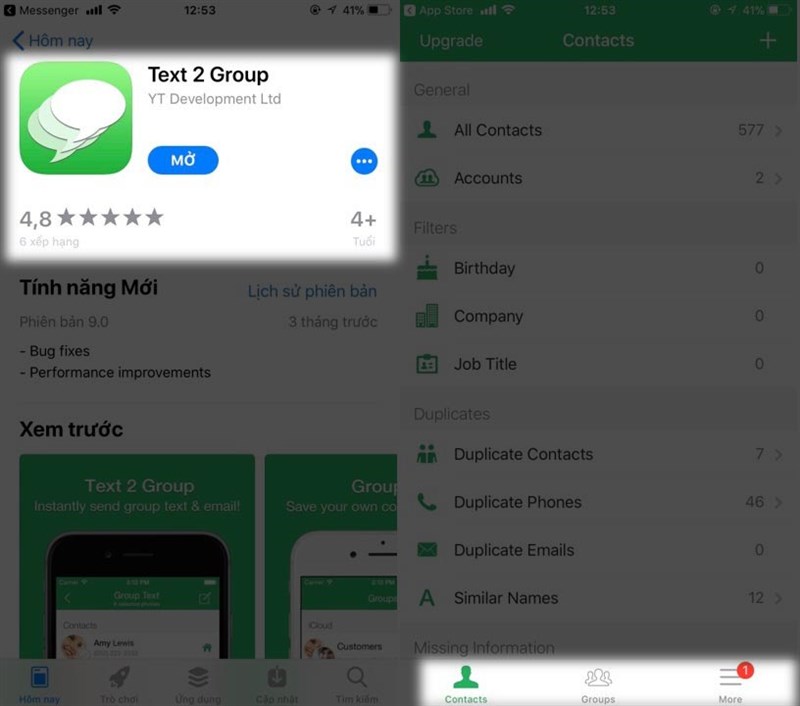 gửi 1 lúc nhiều sms, email